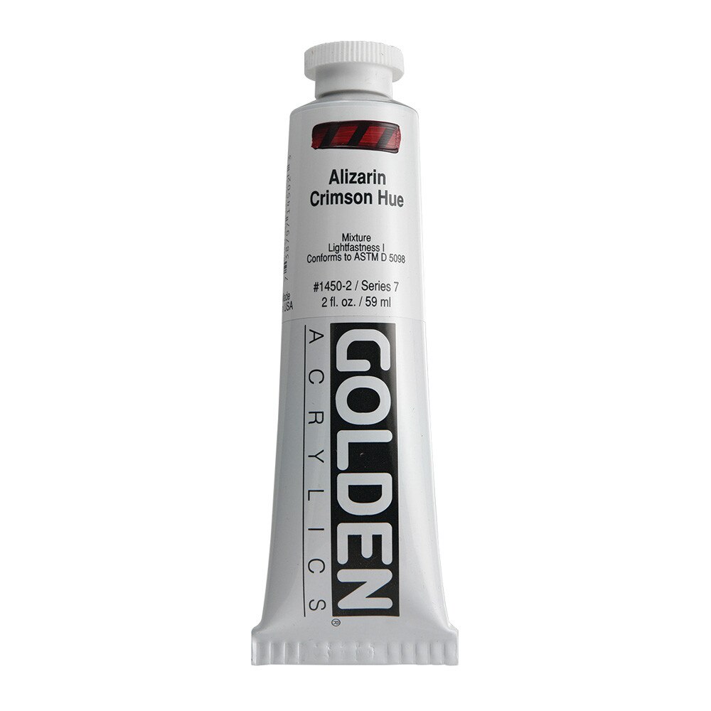 Golden Heavy Body Acrylic Tube 2oz Alizarin Crimson Hue